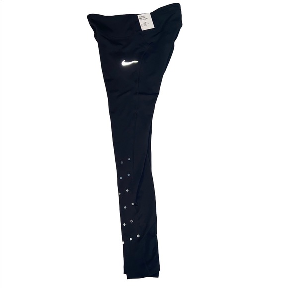 NEW Nike Womens Fast Flash Runway Graphic Running Black Tights DM1553-010 Medium - Picture 4 of 7